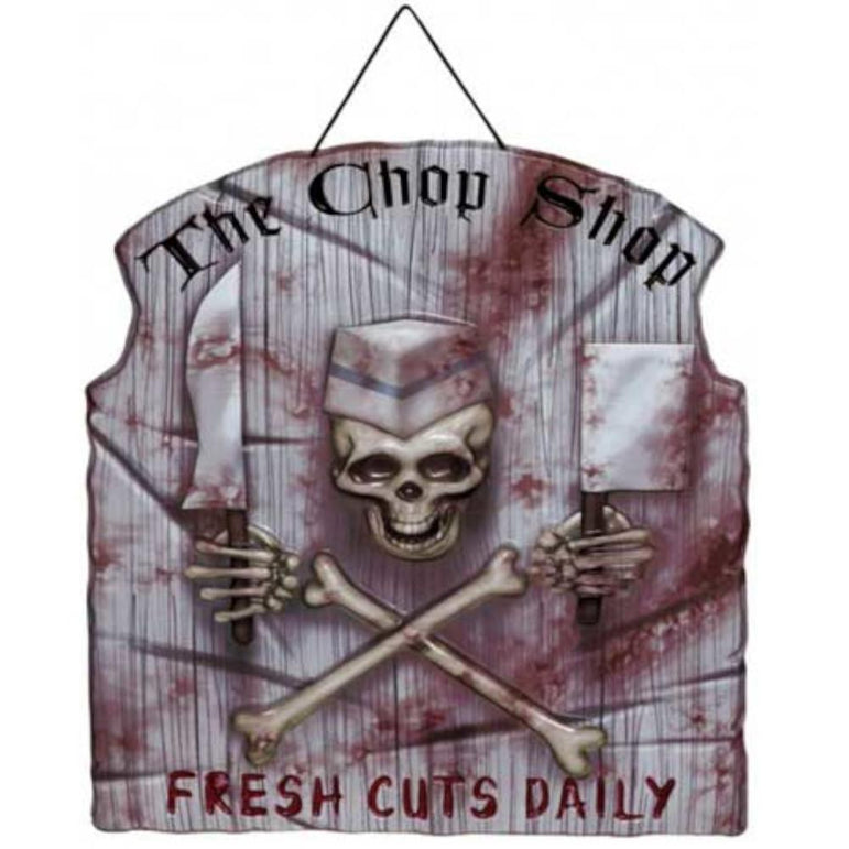 Chop Shop Vacuum Form Sign Decorations - Party Centre