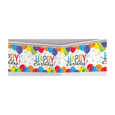 Balloon Bash Banner Roll- Plastic 18in x 40ft Decorations - Party Centre