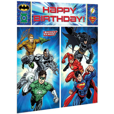 Justice League Scene Setter 5pcs Decorations - Party Centre