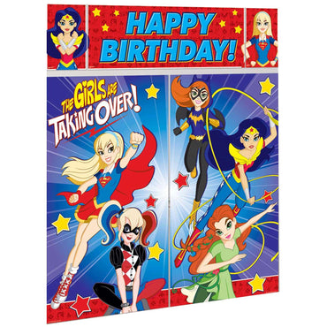 DC Superhero Girls Scene Setter Decorations - Party Centre