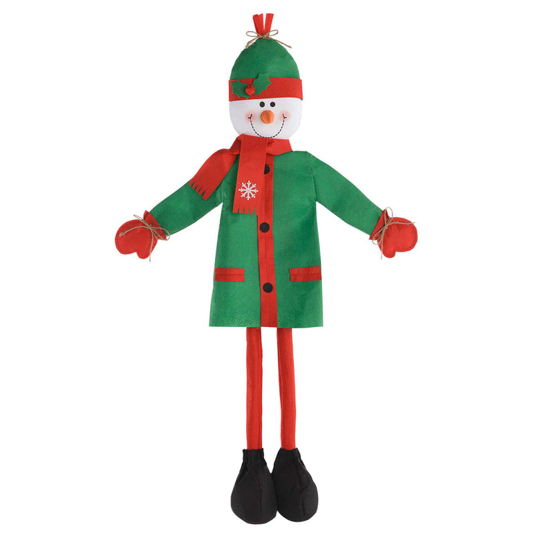 Snowman Fabric Standee Prop 36in Decorations - Party Centre