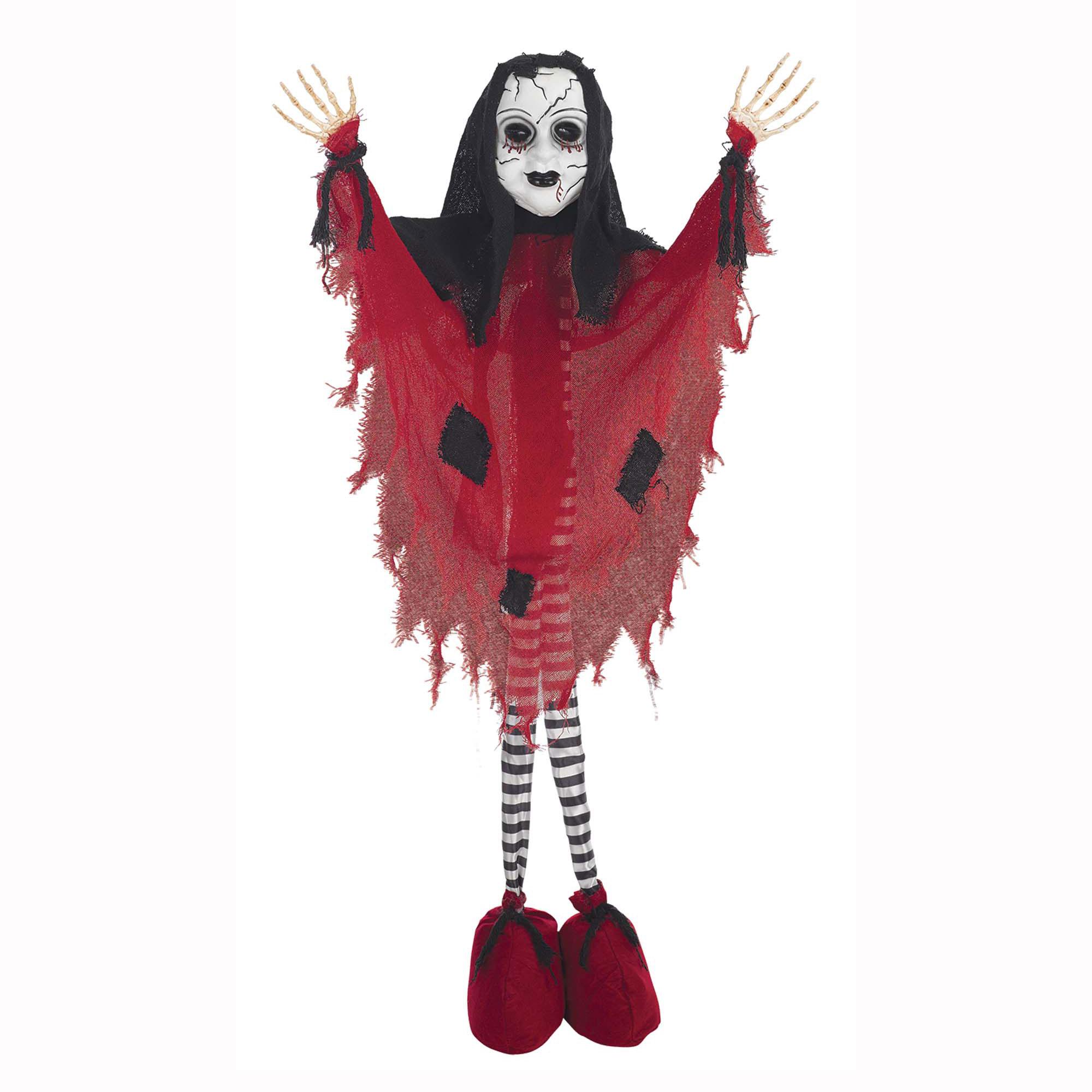 Scary Doll Large Fabric & Plastic Standing Prop Decorations - Party Centre