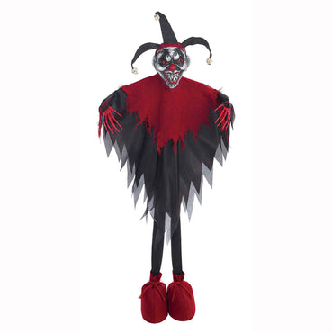 Scary Jester Standing Prop 36in Decorations - Party Centre