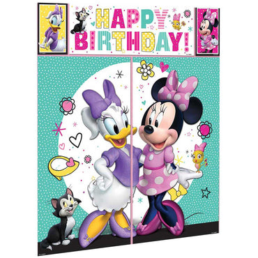 Minnie Happy Helpers Scene Setter With Props Decorations - Party Centre