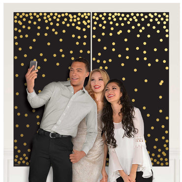 Photo Booth Dots Scene Setters 2pcs Decorations - Party Centre
