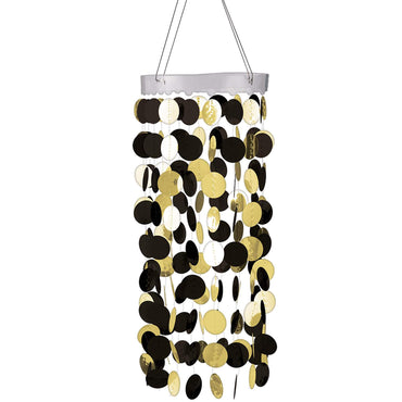 Black Hanging Circle Chandelier Decorations - Party Centre