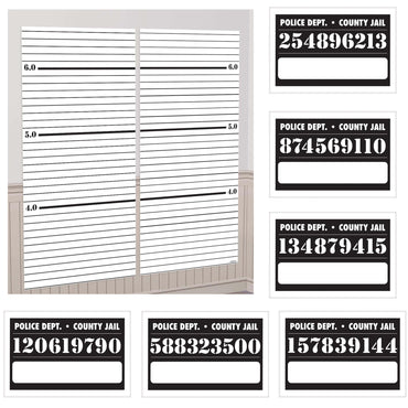 Photo Booth Line Up Scene Setter with Props 14pcs Party Accessories - Party Centre