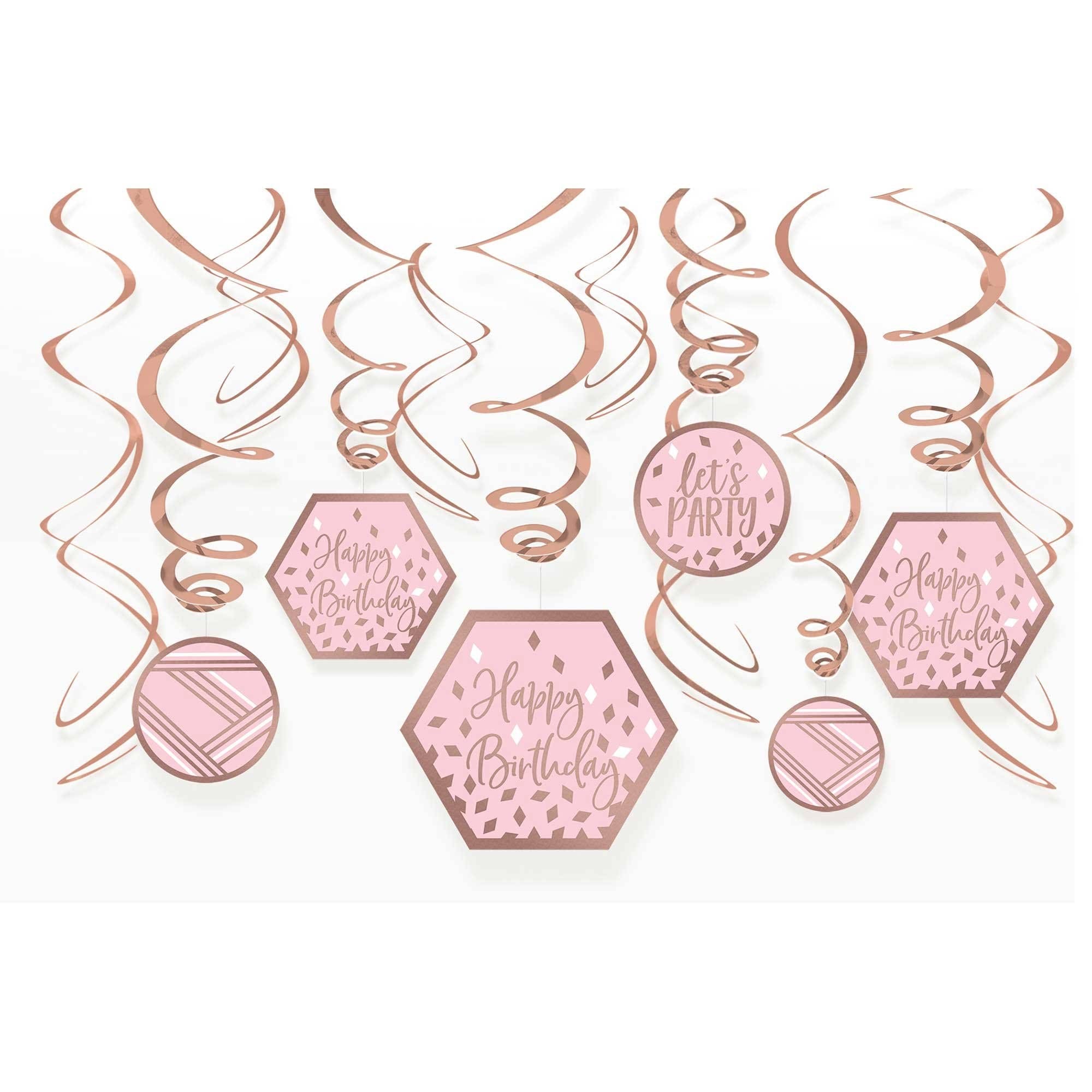 Shop Blush Birthday Swirl Decoration Party Centre, UAE 2025