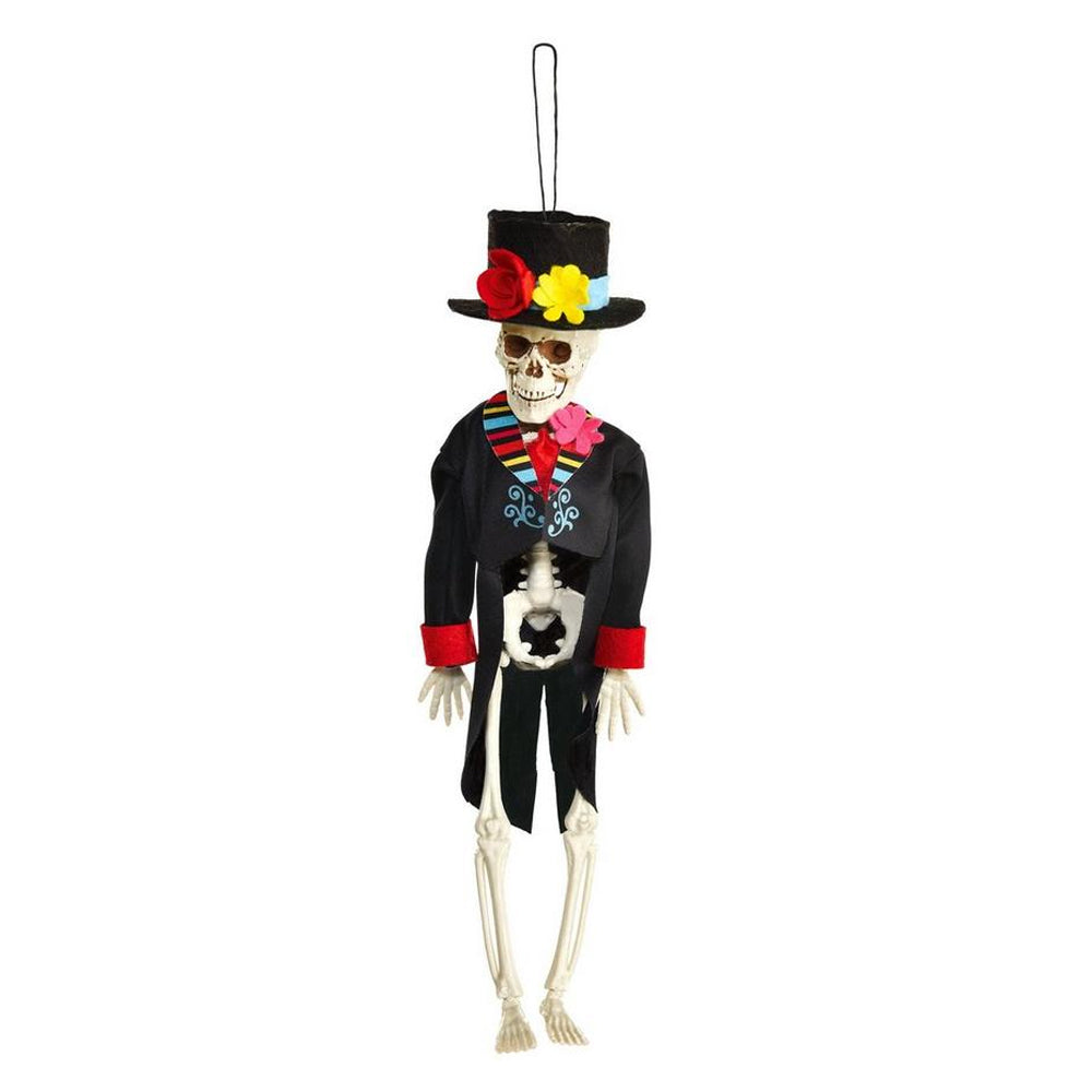 Day of the Dead Groom Hanging Skeleton 12in
