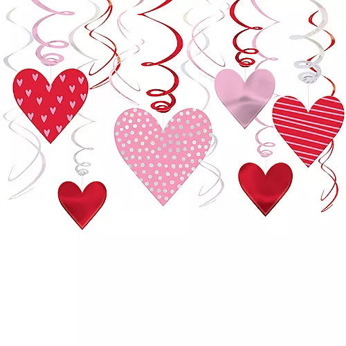 Valentines Swirls Value Pack Decoration
