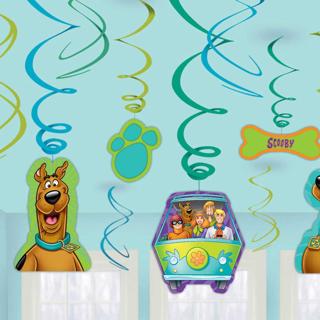 Scooby-Doo Swirl Value Pack 12pcs Decorations - Party Centre
