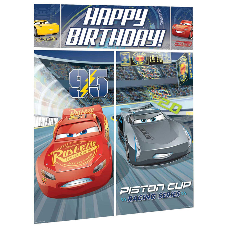 Cars 3 Scene Setter Decorating Kit Decorations - Party Centre