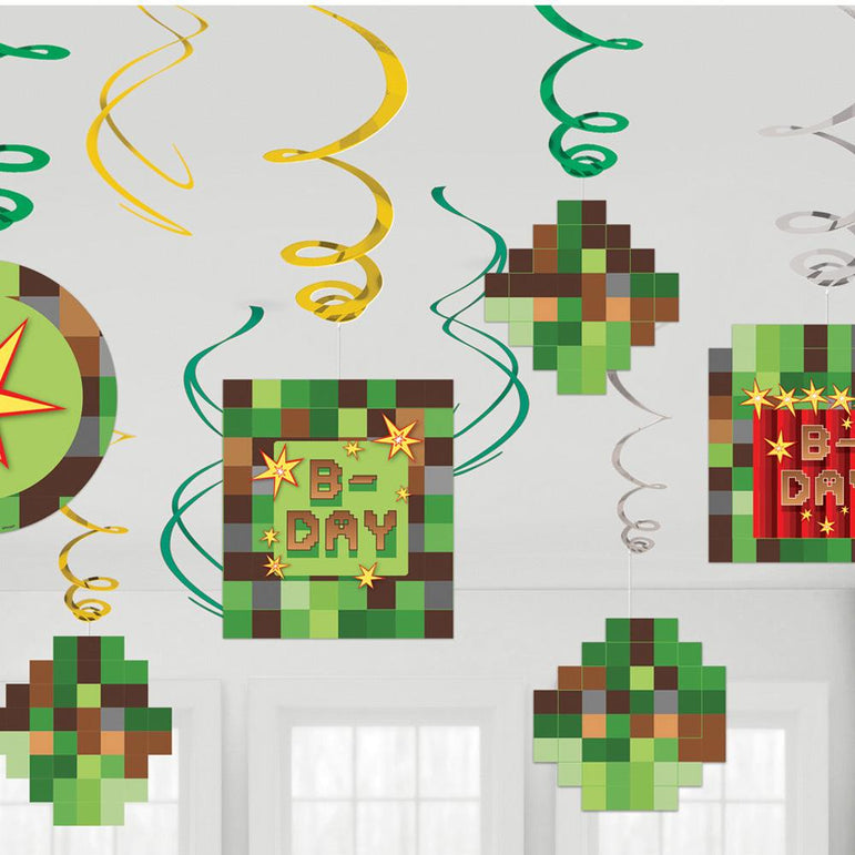 TNT Party! Swirl Decorations Foil Value Pack Decorations - Party Centre