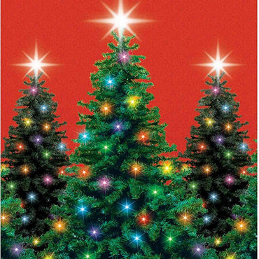 Christmas Trees Room Roll 48in x 50ft Decorations - Party Centre