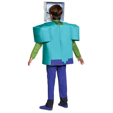 Child Minecraft Zombie Deluxe Costume