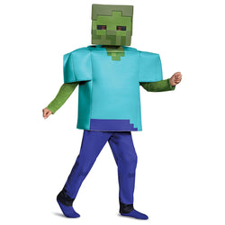 Child Minecraft Zombie Deluxe Costume