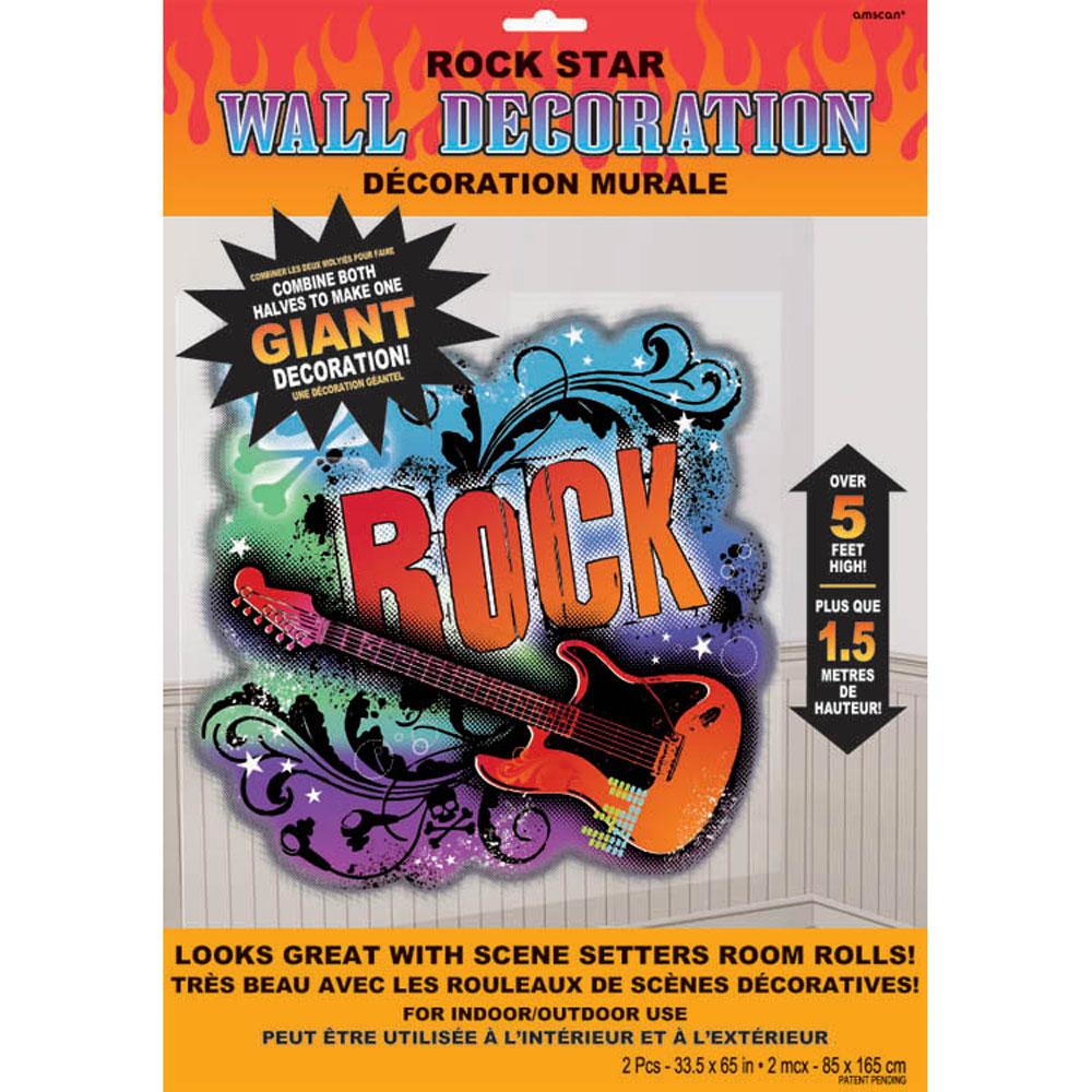 Rock Star Wall Decoration Decorations - Party Centre