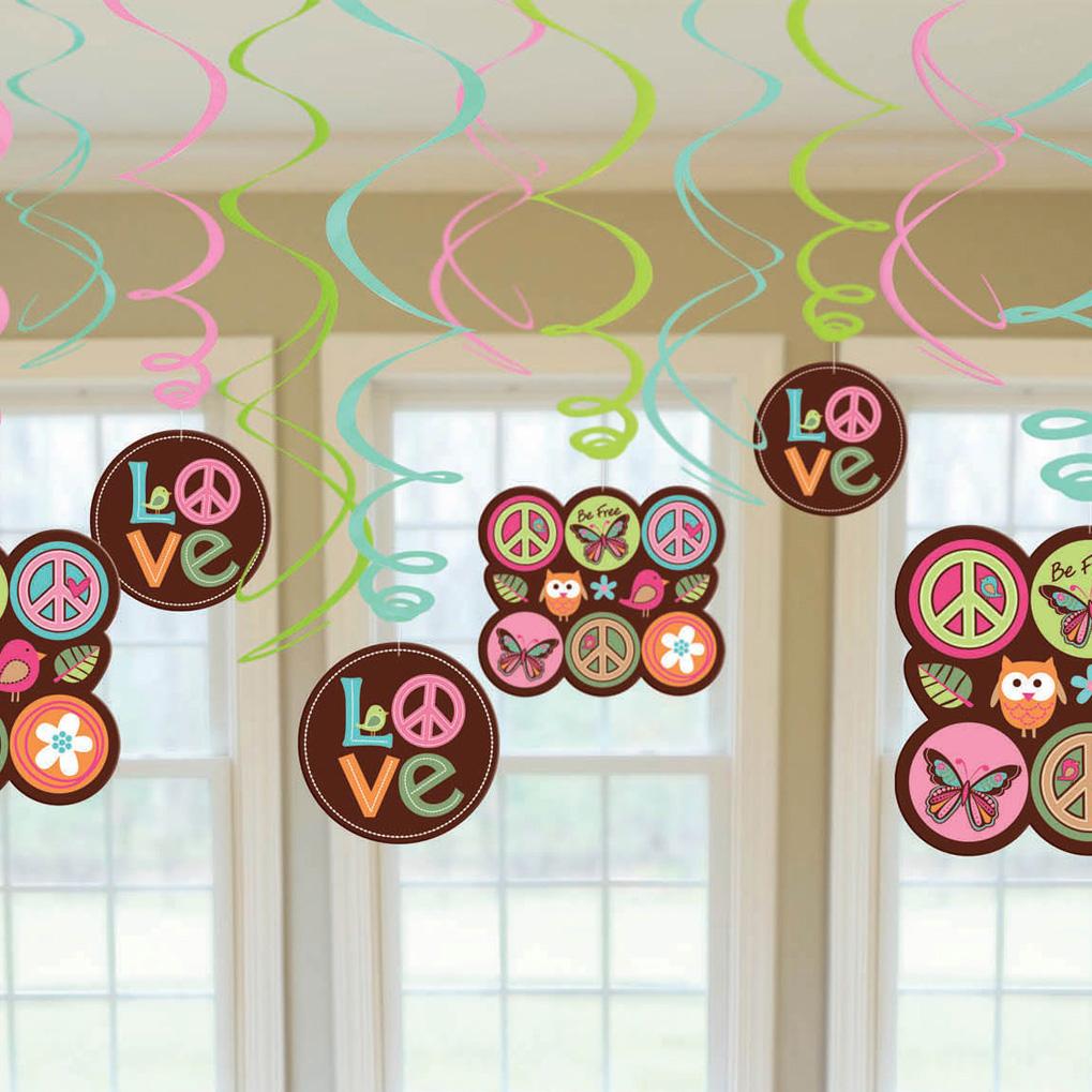Hippie Swirl Value Pack Decorations - Party Centre