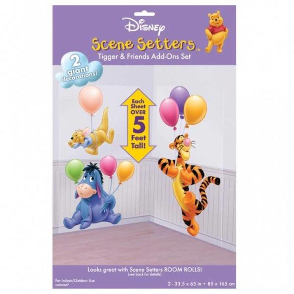 Eeyore Tigger & Roo Scene Setter Add-Ons 2pcs Decorations - Party Centre