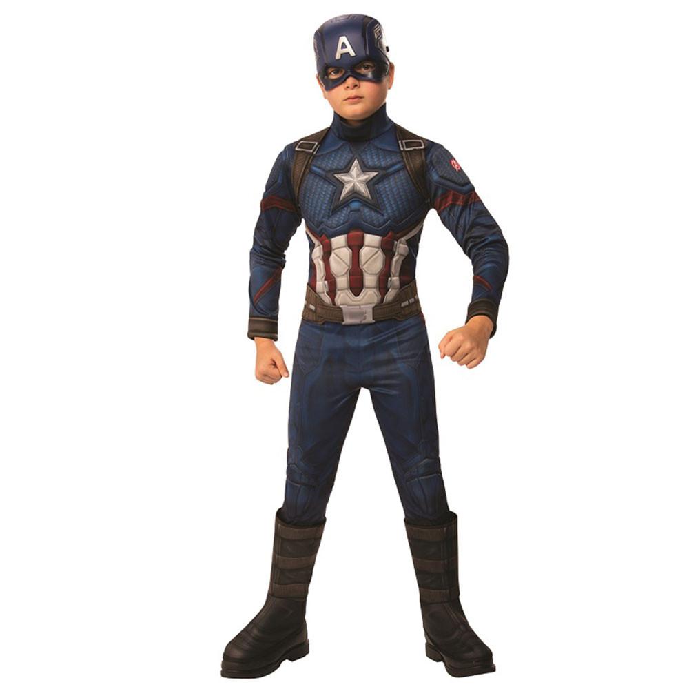 Child Captain America Avengers Deluxe Costume Costumes & Apparel - Party Centre
