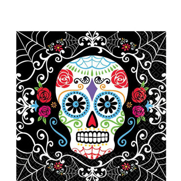 Day Of The Dead Lunch Tissues 36pcs Printed Tableware - Party Centre