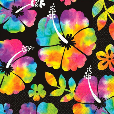 SUMMER PARADISE NEON LUNCHEON NAPKIN Printed Tableware - Party Centre