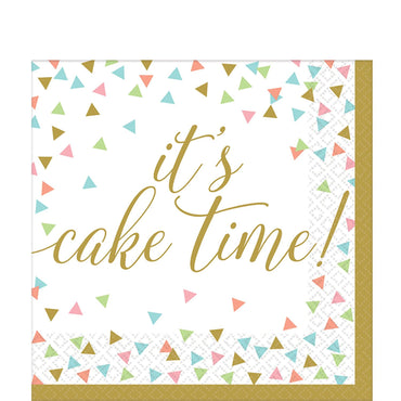 Confetti Fun Lunch Tissues 36pcs Printed Tableware - Party Centre