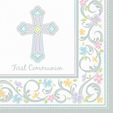 Communion Blessed Lunch Tissues 36pcs Printed Tableware - Party Centre