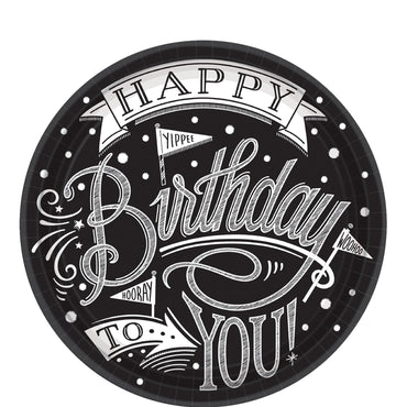 Hooray It's Your Birthday Paper Plates 10.5in, 18pcs Printed Tableware - Party Centre