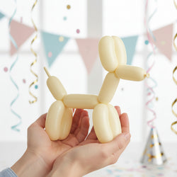 Vanilla Cream Fashion E260 Latex Balloons 100pcs Balloons & Streamers - Party Centre