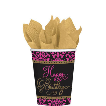 Fabulous Celebration Paper Cups 9oz, 18pcs Printed Tableware - Party Centre