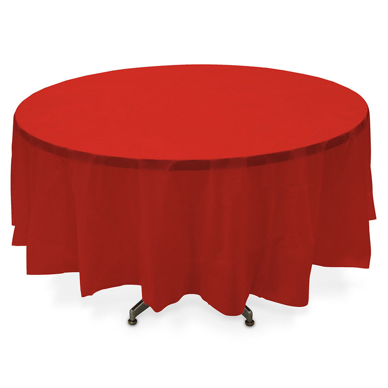 Apple Red Plastic Tablecover