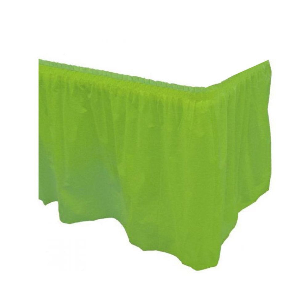 Kiwi Plastic Table Skirt 14ft x 29in Solid Tableware - Party Centre