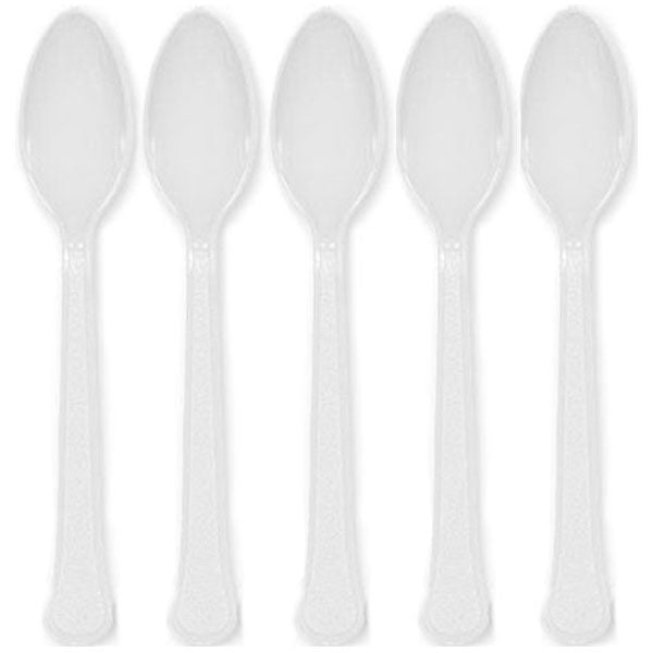 Frosty White Premium Spoon Solid Tableware - Party Centre