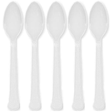 Frosty White Premium Spoon Solid Tableware - Party Centre