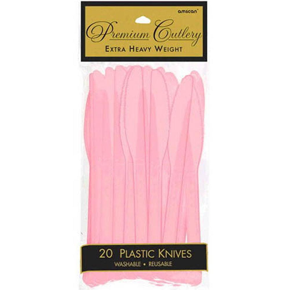New Pink Heavy Weight Premium Knives 20pcs Solid Tableware - Party Centre