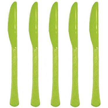 Kiwi Heavy Weight Plastic Knives 20pcs Solid Tableware - Party Centre