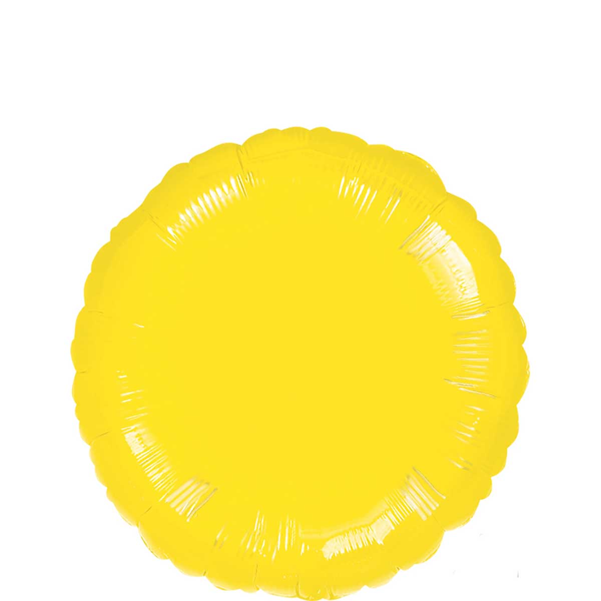 Metallic Yellow Round Foil Balloon 18in Balloons & Streamers - Party Centre