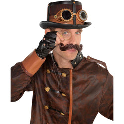 Adult Moustache & Monocle Mens Set