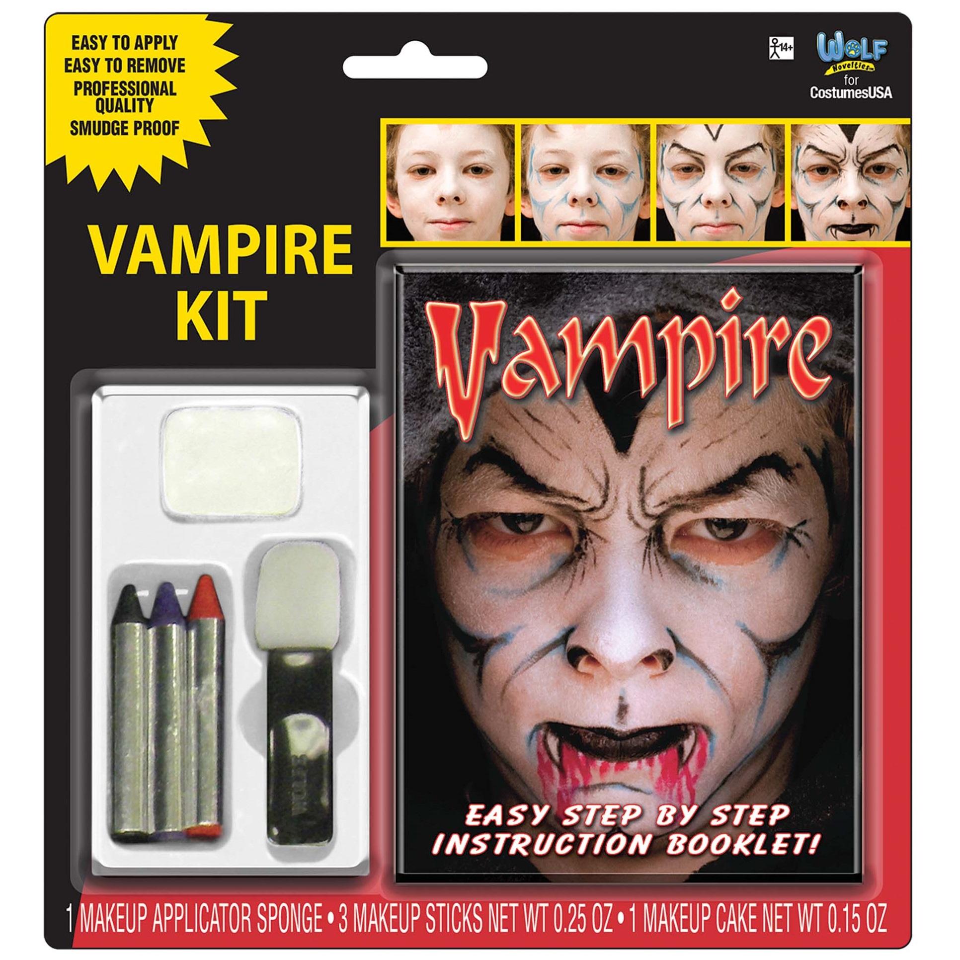 Adult Vampire Painting Face Kit Costumes & Apparel - Party Centre