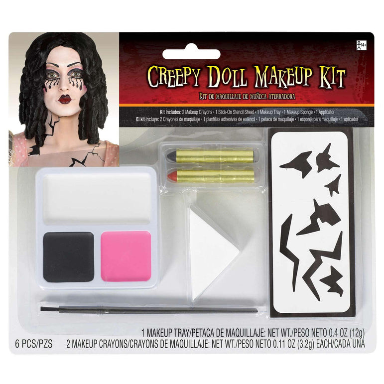 Creepy Doll Make Up Kit Costumes & Apparel - Party Centre
