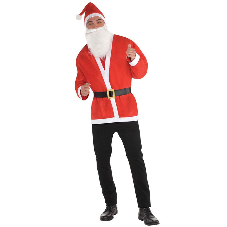 Adult Santa Jacket Set Costume Costumes & Apparel - Party Centre
