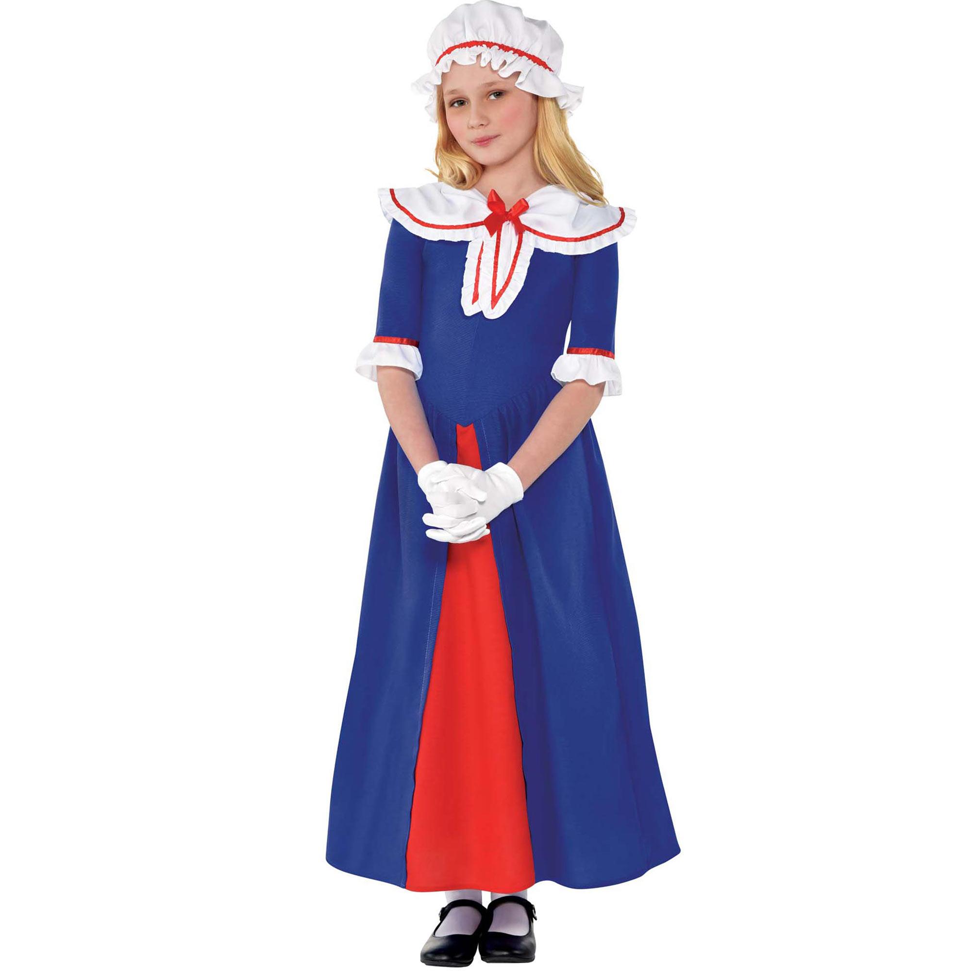 Child Martha Washington Costume Costumes & Apparel - Party Centre