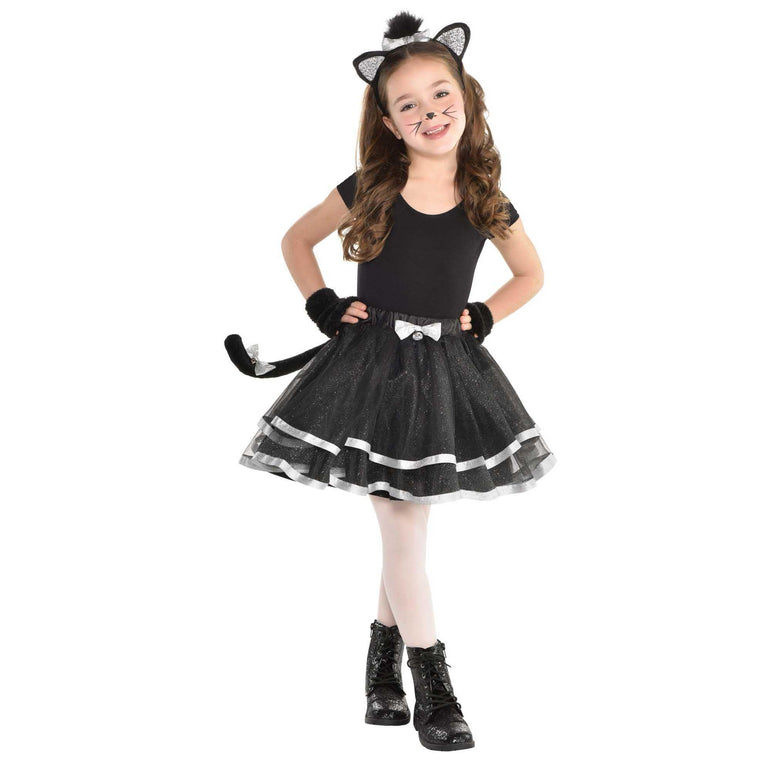 Child Cat Tutu And Headband Costumes & Apparel - Party Centre