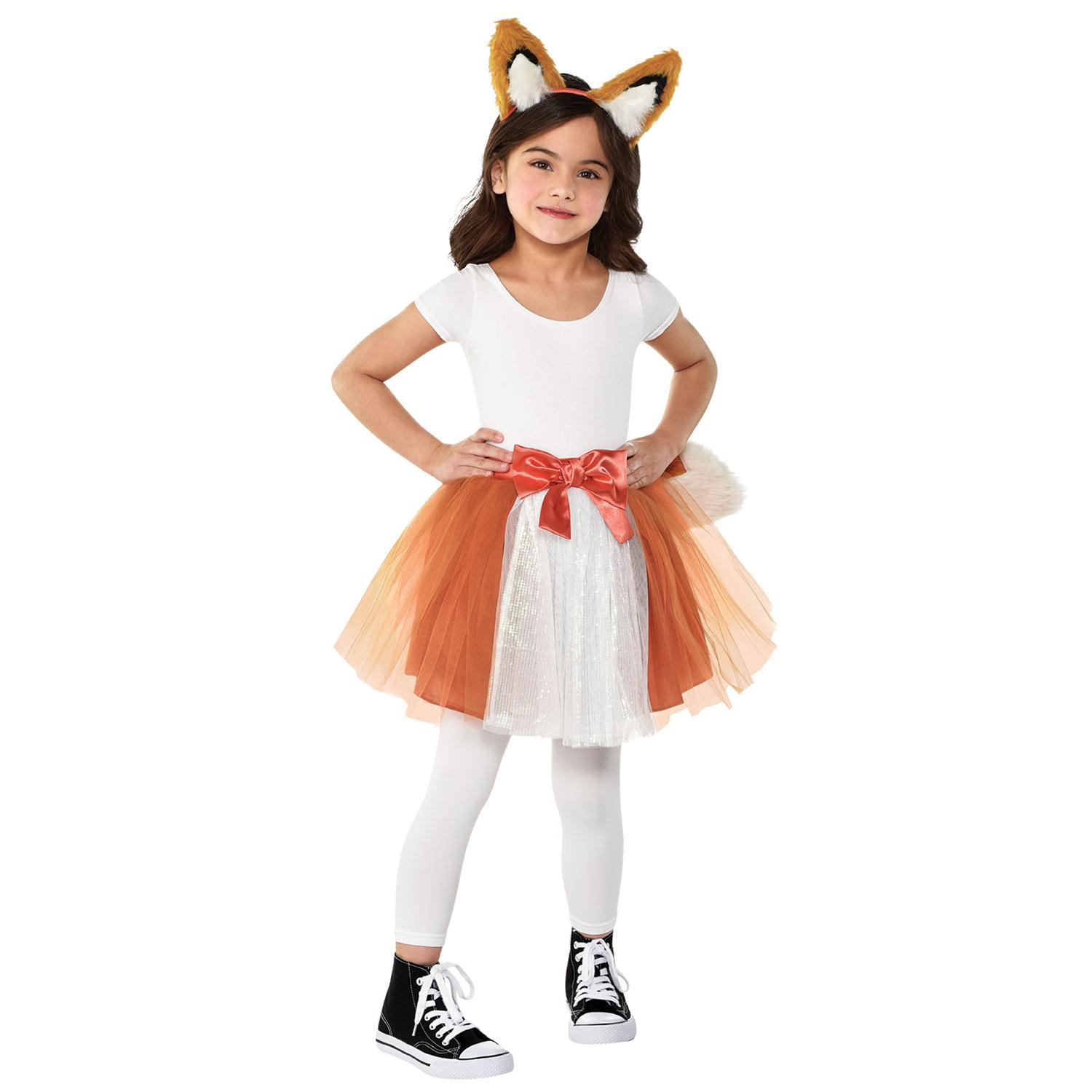 Child Fox Tutu And Headband 8-10 Years Old Costumes & Apparel - Party Centre