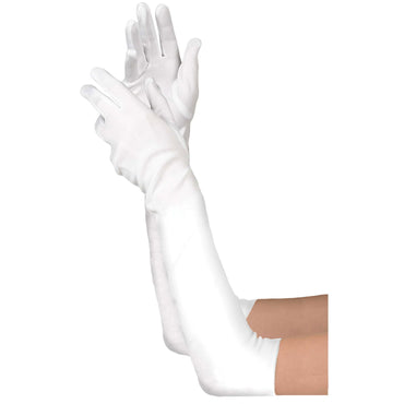 Child Long White Gloves Costumes & Apparel - Party Centre