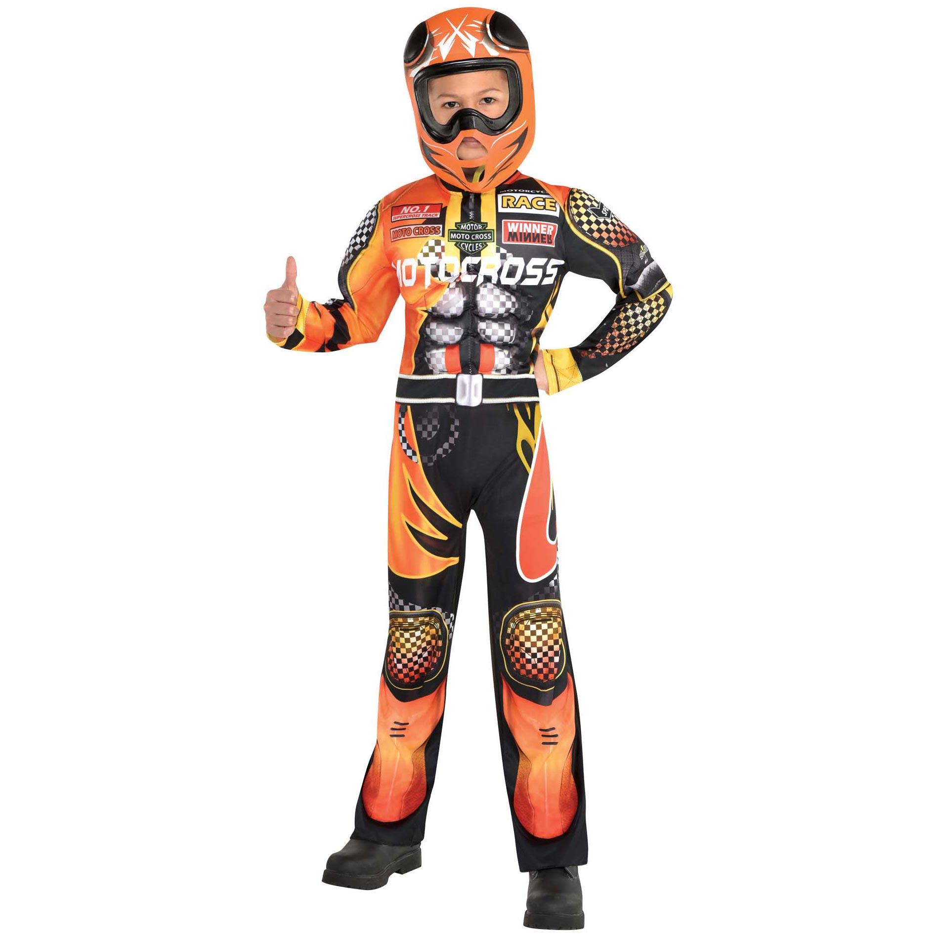 Child Motorcross Driver Costume Costumes & Apparel - Party Centre