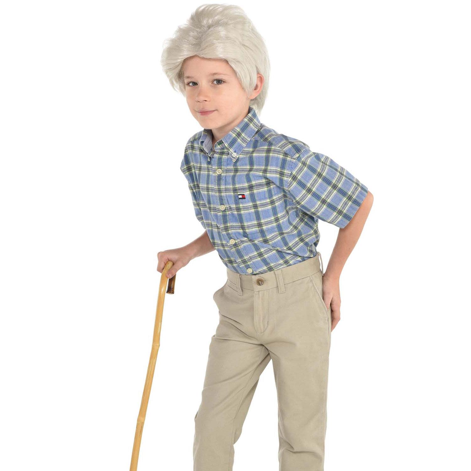 100th Day Of School Old Pops Wig - Child Costumes & Apparel - Party Centre