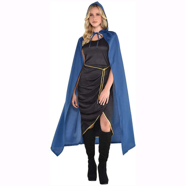 Adult Blue Slate Hooded Cape