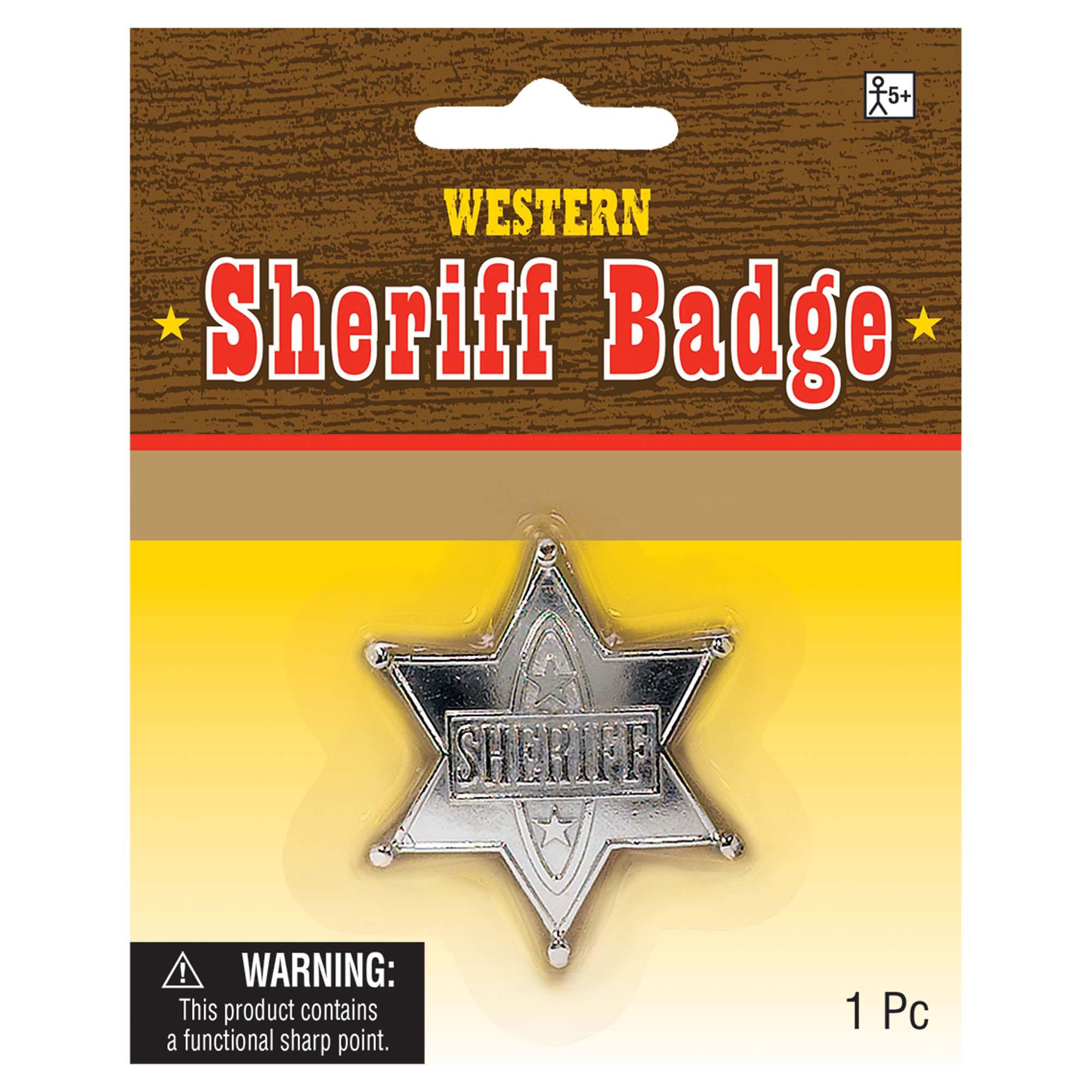 Sheriff Silver Badge Costumes & Apparel - Party Centre